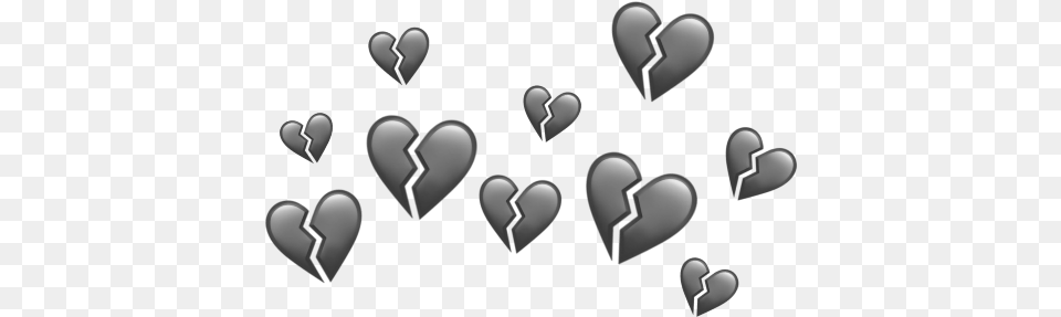 Heart Black Blackheart Love Cool Edit Fanpage Heart In Head Edit Free Png Download