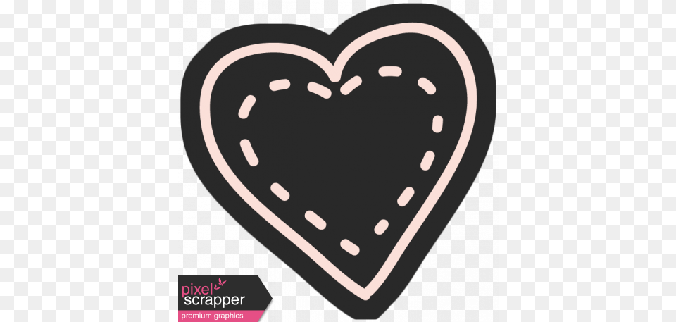 Heart Black Graphic Heart Free Png