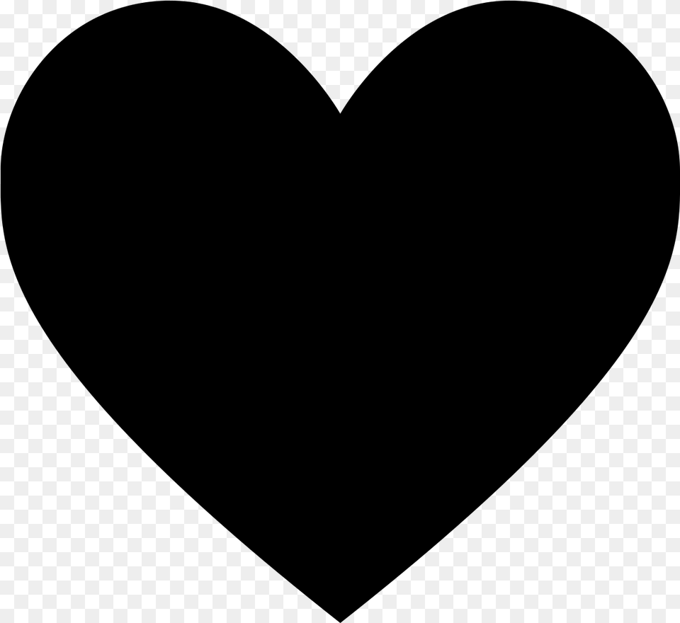 Heart Black Heart Clipart, Gray Free Png Download