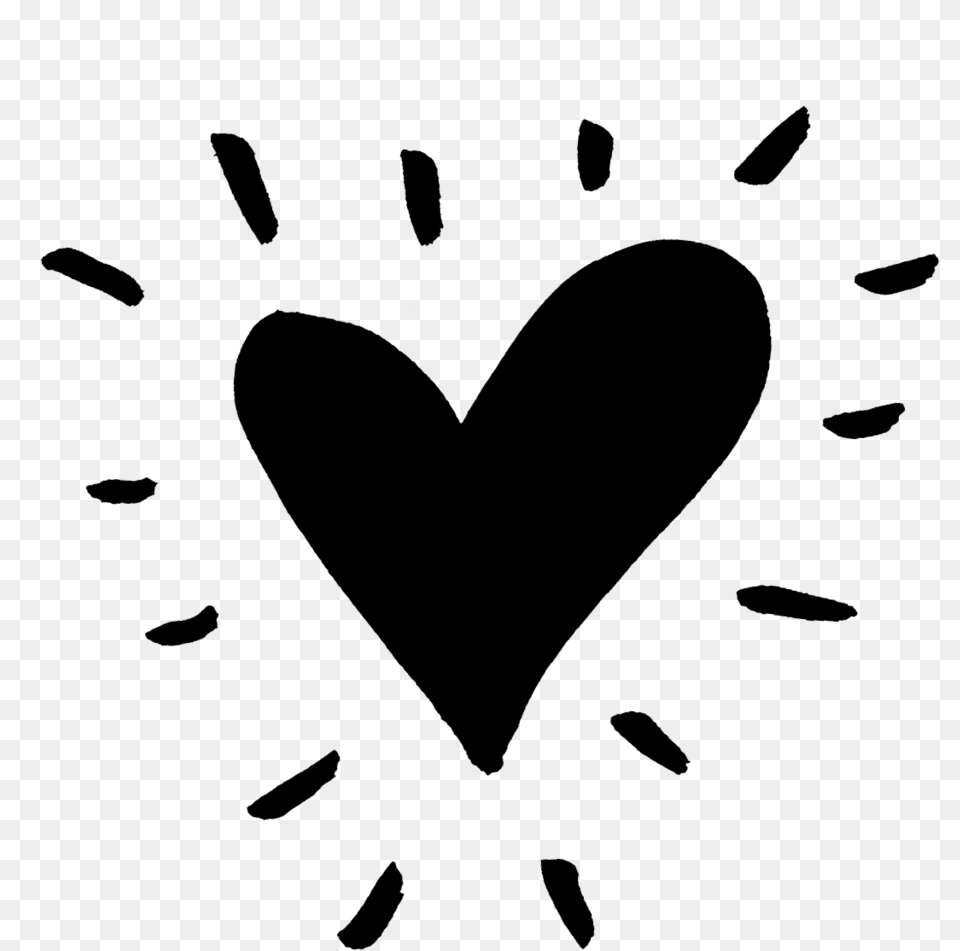 Heart Black Heart Font, Gray Png Image