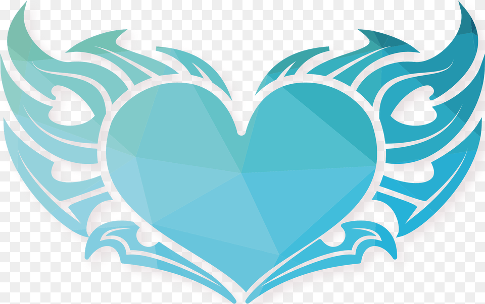 Heart Blue Clipart Download Creazilla Portable Network Graphics, Ice, Logo, Turquoise Png