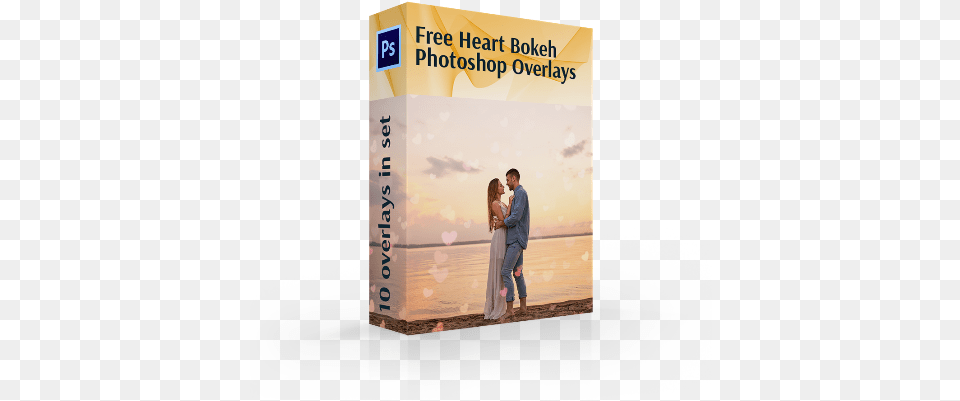 Heart Bokeh Overlay Bundle 10 Free Overlays Flyer, Person, Book, Publication, Advertisement Png Image