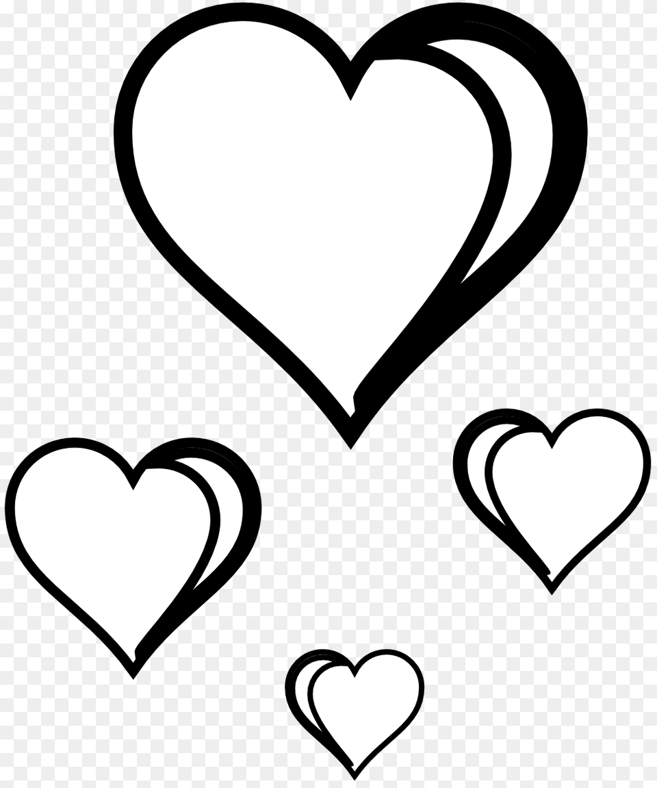 Heart Book Cliparts, Stencil, Silhouette Free Png Download