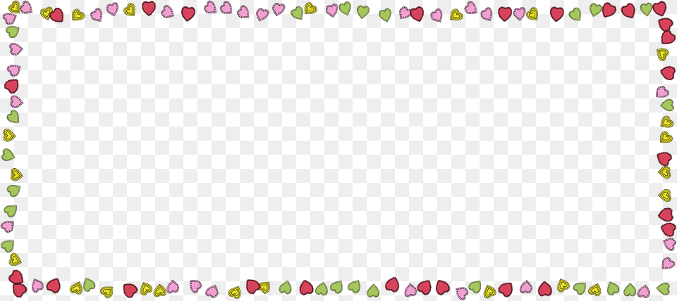 Heart Border Clipart, White Board Png