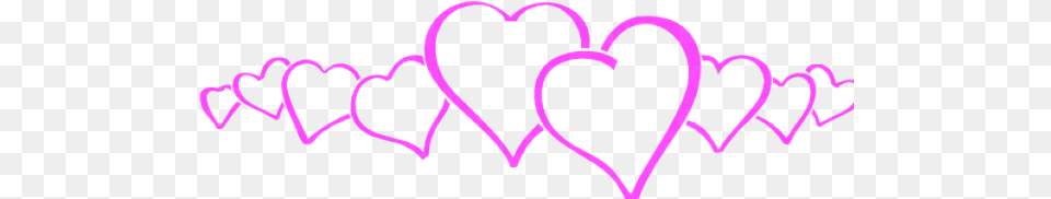 Heart Border For Word Valentines Border Clip Art, Purple Free Png