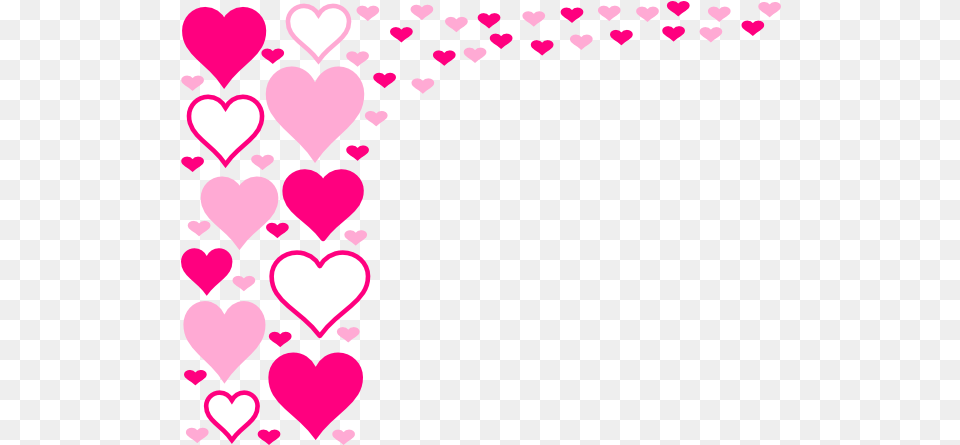 Heart Border Clipart Pink Heart Border, Art, Graphics, Purple, Blackboard Free Transparent Png