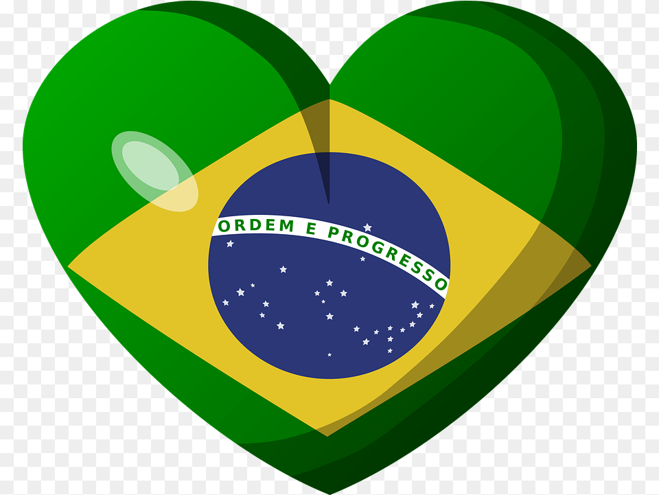 Heart Brazil Love Brazil Flag, Logo Free Png Download
