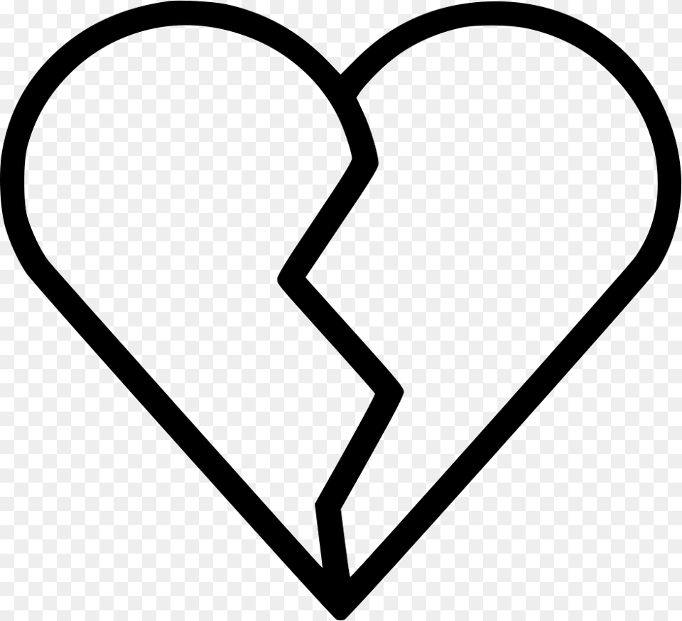 Heart Break Breakup Up Comments Heart Break, Stencil, Bow, Weapon Free Transparent Png