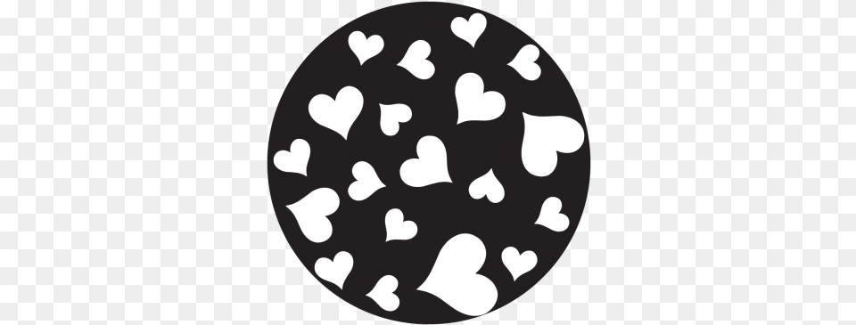 Heart Break Up 1 Gobo Projected Image Circle, Home Decor, Rug, Silhouette Png
