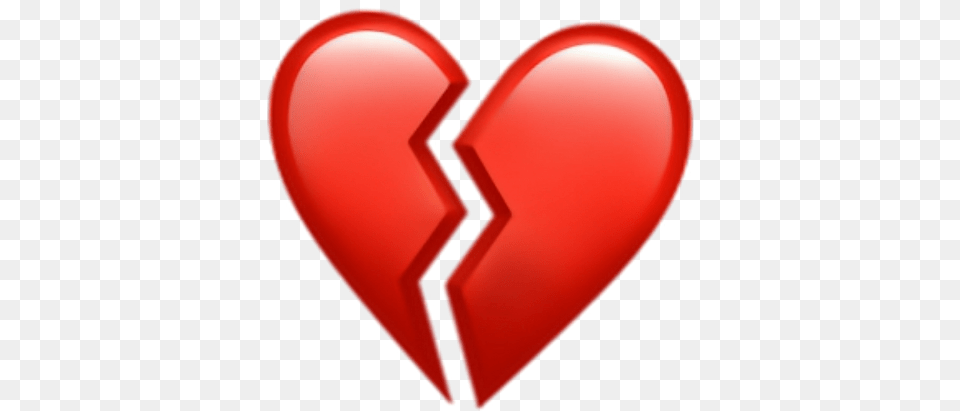 Heart Broken Brokenheart Sad Red Hearts Small Love Heart Broken Heart Emoji, Balloon Free Transparent Png