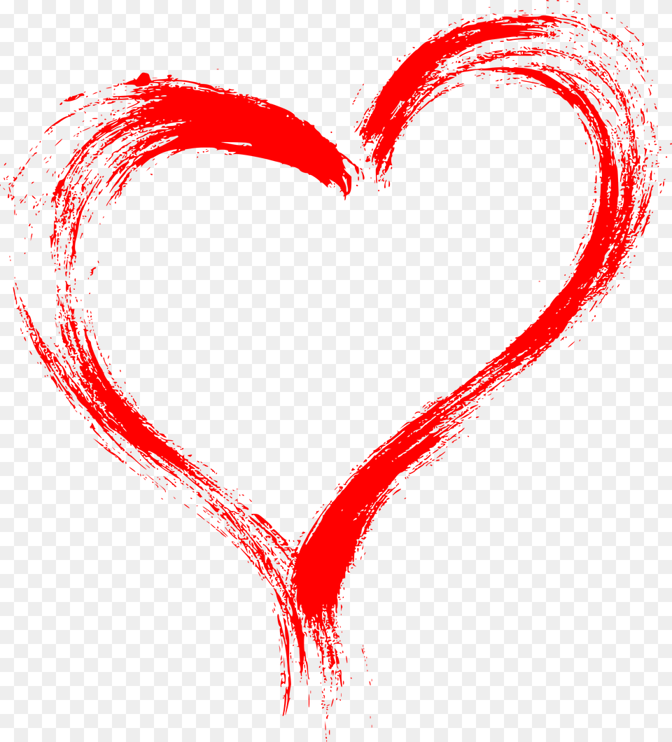 Heart Brush Stroke Free Transparent Png