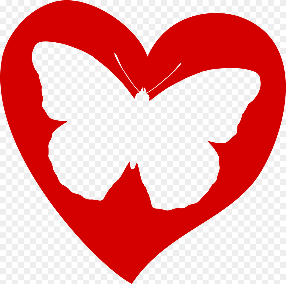 Heart Butterfly Jpg Rr C Butterfly And Heart Clipart, Person Free Png Download