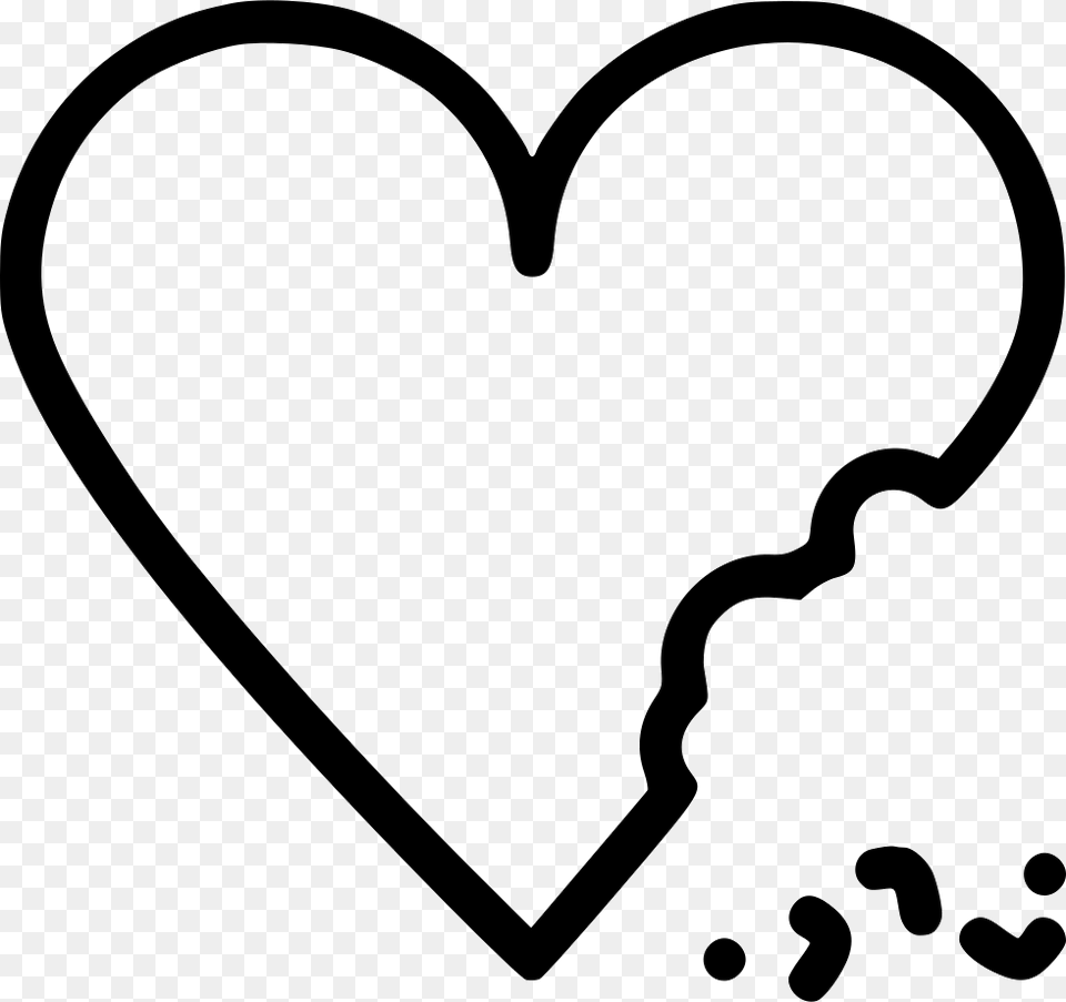 Heart Cake Chocolate Bite Celebrate Icon Download, Stencil, Bow, Weapon Png
