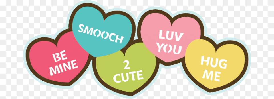 Heart Candy Sayings, Sticker Png