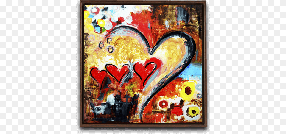 Heart Canvas One Love One Destiny, Art, Modern Art, Painting Png