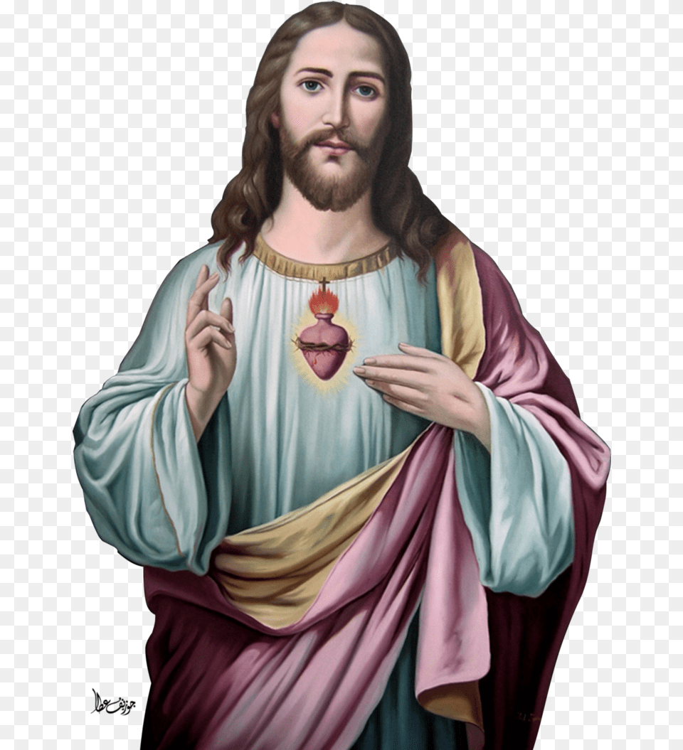Heart Christ God Jesus Religion Sacred Prayer Hq Jesus Christ Images, Adult, Person, Woman, Female Png