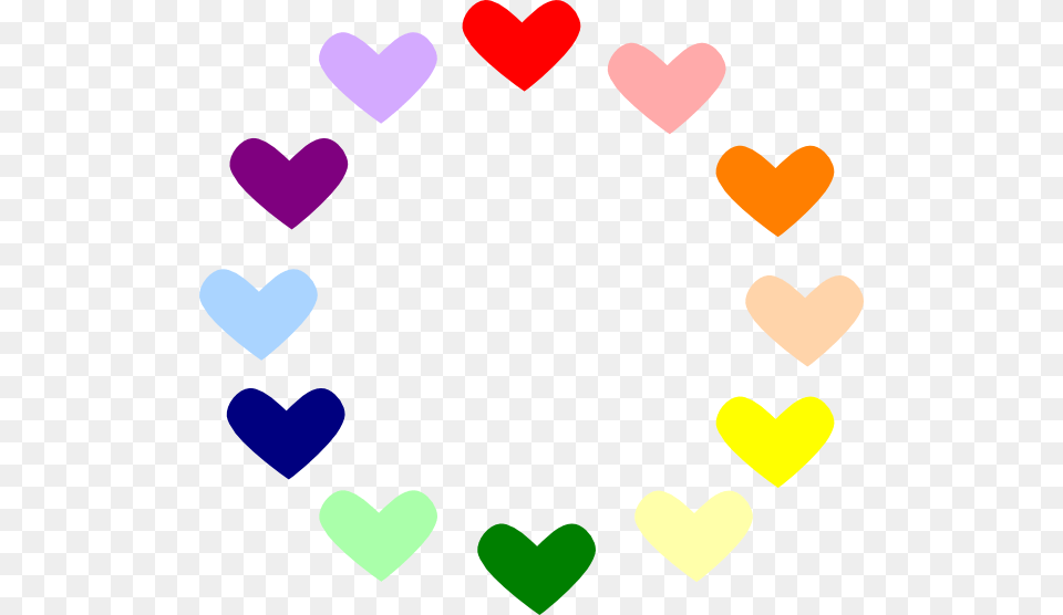 Heart Clip Art At Hearts Rainbow Png Image