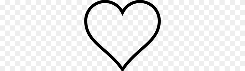 Heart Clip Art Black And White, Gray Free Png Download