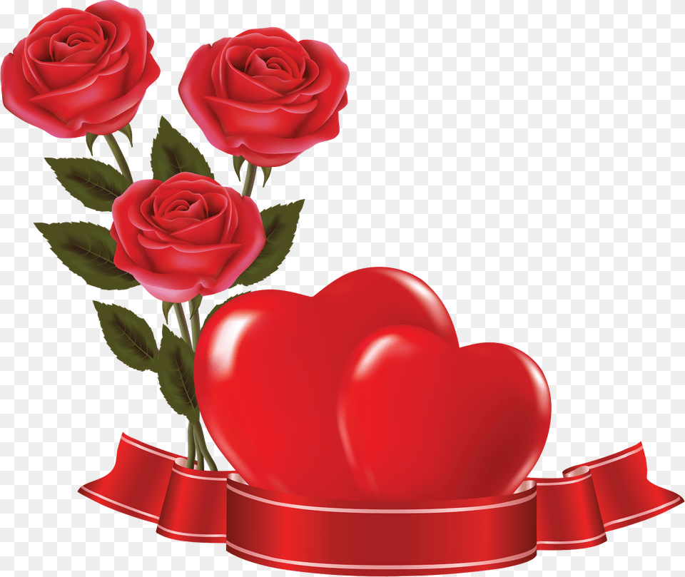 Heart Clip Art Valentines Rose Facebook Rose Flower With Heart, Plant Png