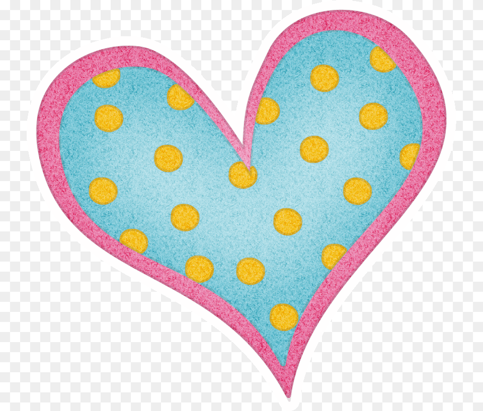 Heart Clip Art Watercolor Heart Heart Hearts With Polk A Dot Clipart, Applique, Pattern, Home Decor Free Png Download