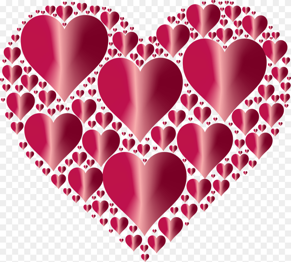 Heart Clipart, Pattern Free Png