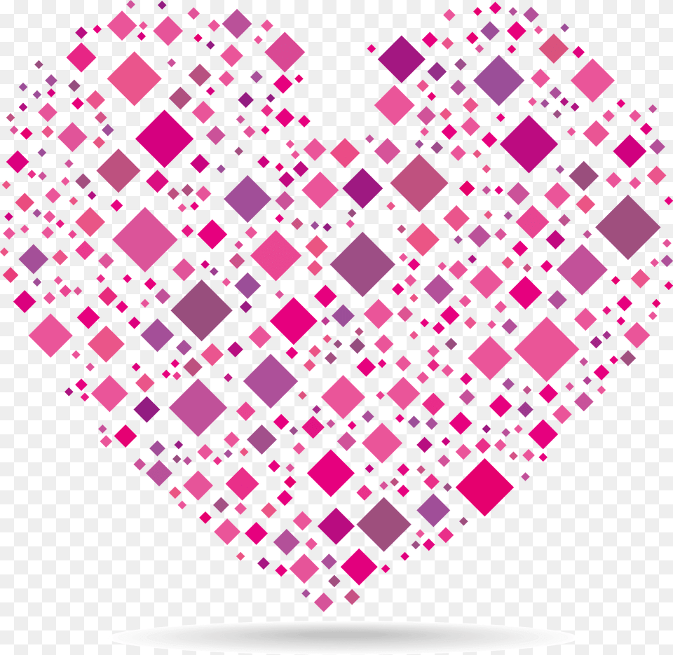 Heart Clipart, Art, Graphics, Pattern, Purple Png Image