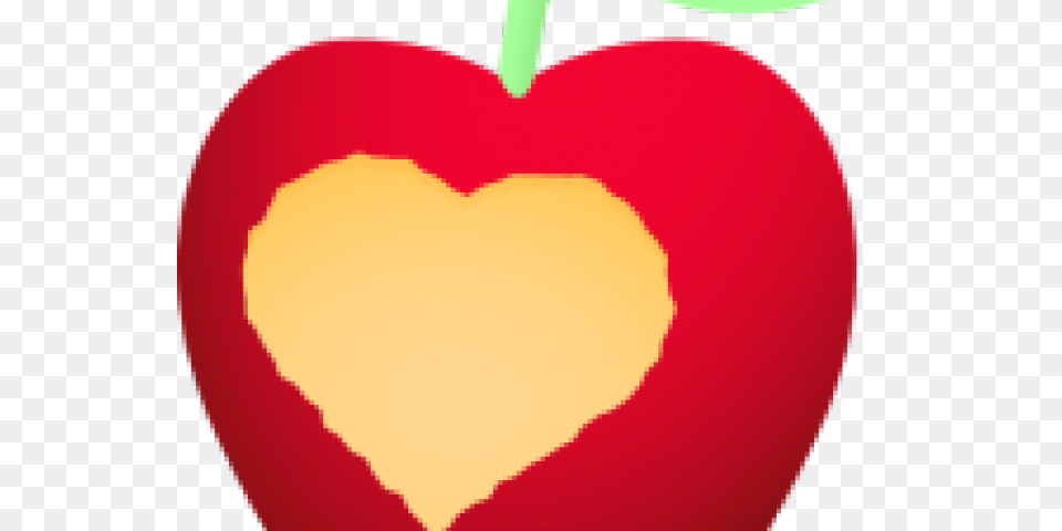 Heart Clipart Apple, Food, Fruit, Plant, Produce Png Image