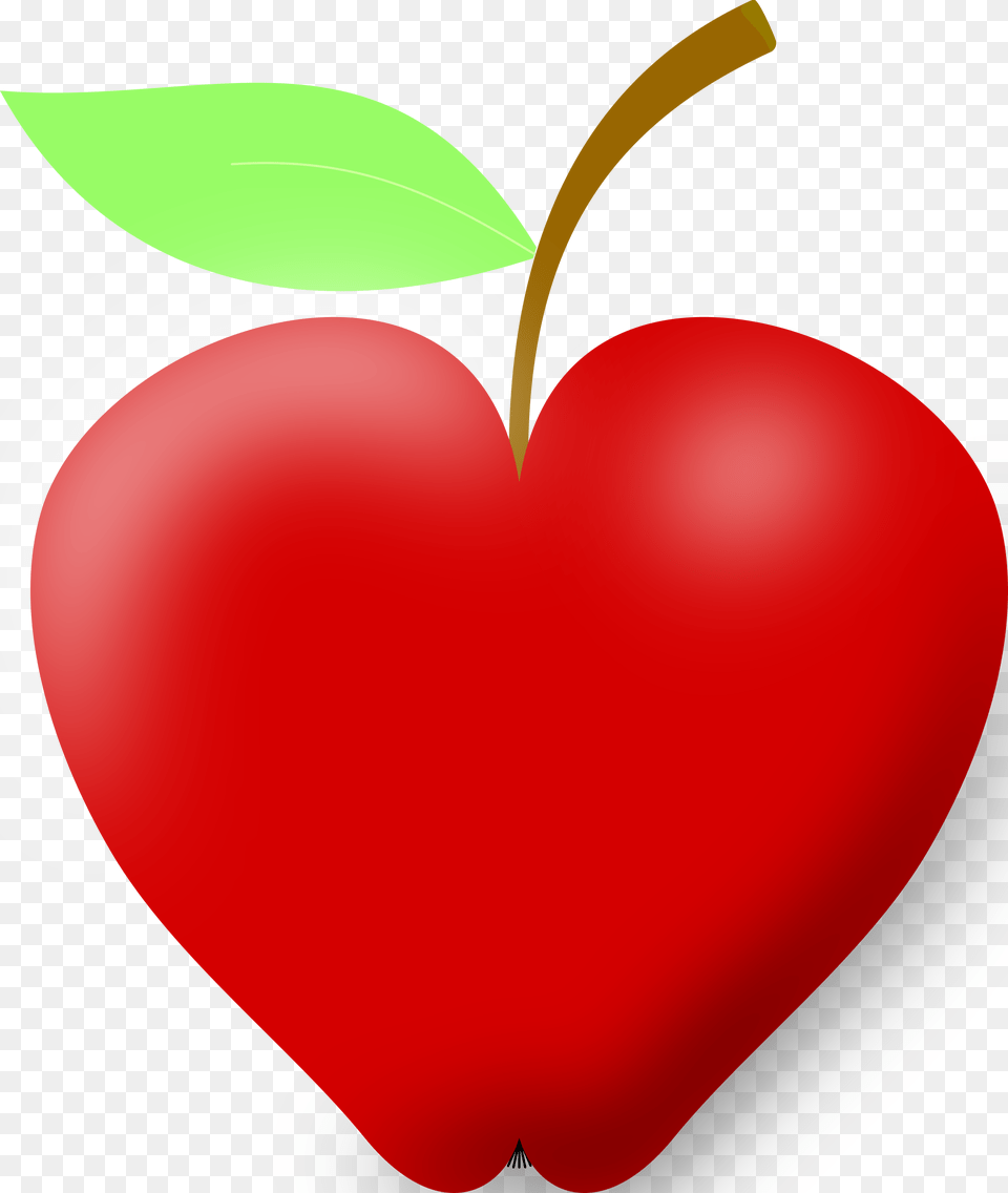 Heart Clipart Apple, Food, Fruit, Plant, Produce Free Png Download
