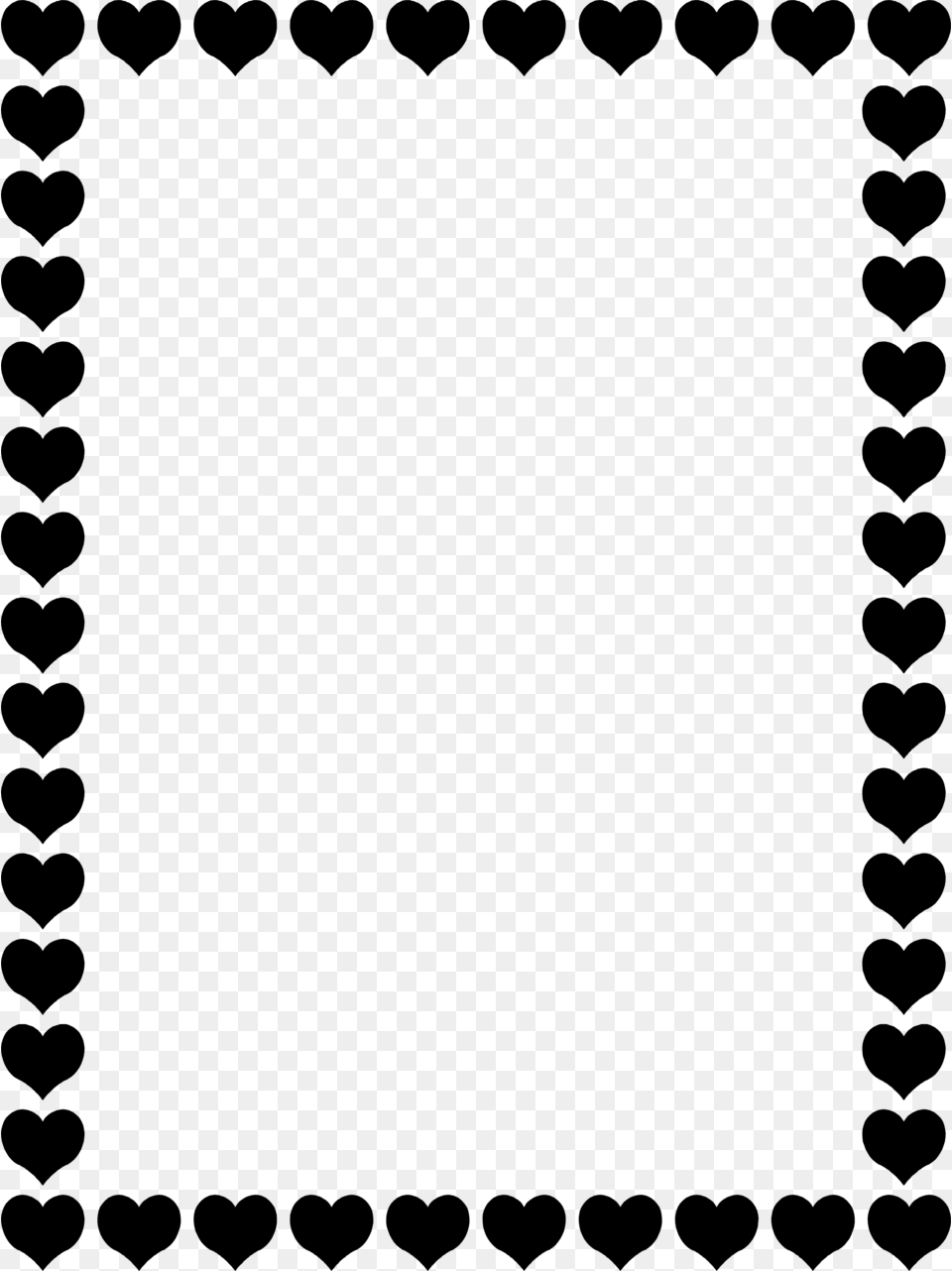 Heart Clipart Black, Gray Free Transparent Png