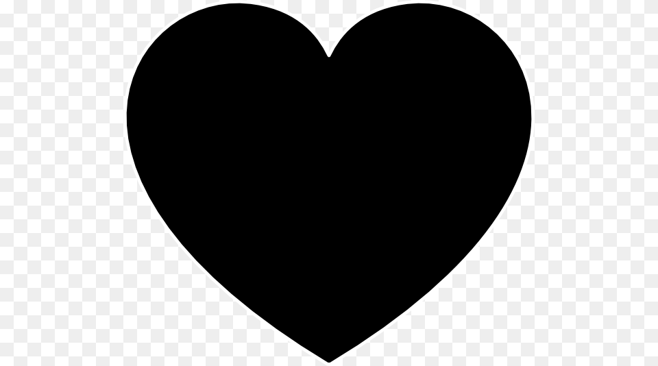 Heart Clipart Black And White Black Heart Clip Art, Stencil Png Image