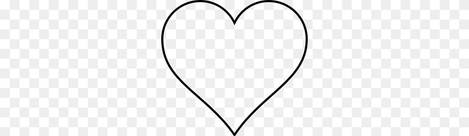 Heart Clipart Black And White Heart Outline Clip Art Small Red, Gray Png Image