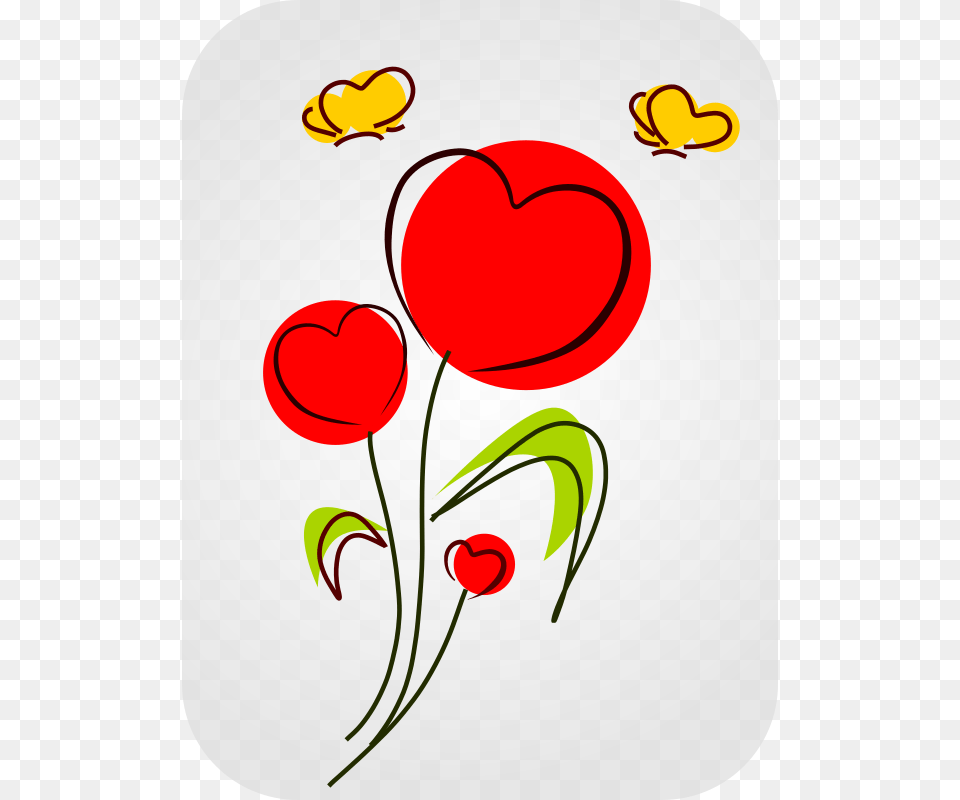 Heart Clipart Clipart Flower Clipart, Art, Graphics, Pattern, Floral Design Png Image