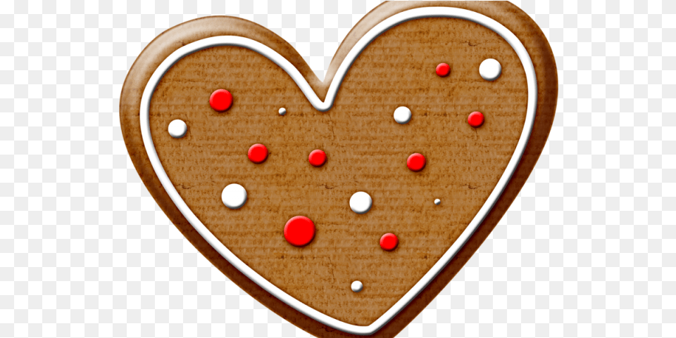 Heart Clipart Cookie Clip Art Gingerbread Heart Heart Shape Cookie Clipart, Food, Sweets, Cream, Dessert Free Transparent Png