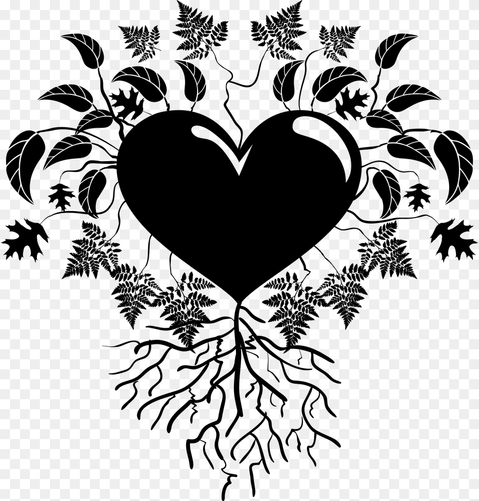 Heart Clipart Plant Seed Heart Clip Art, Gray Free Png Download