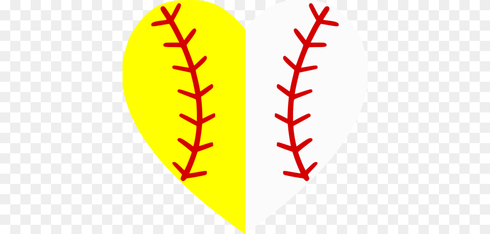 Heart Clipart Softball, Leaf, Plant Png Image