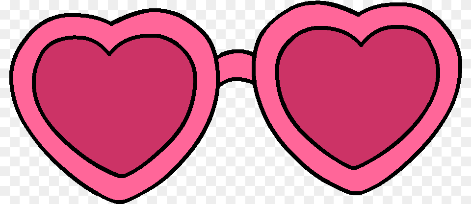 Heart Clipart Sunglass For Pink Heart Glasses Clipart, Smoke Pipe Png Image