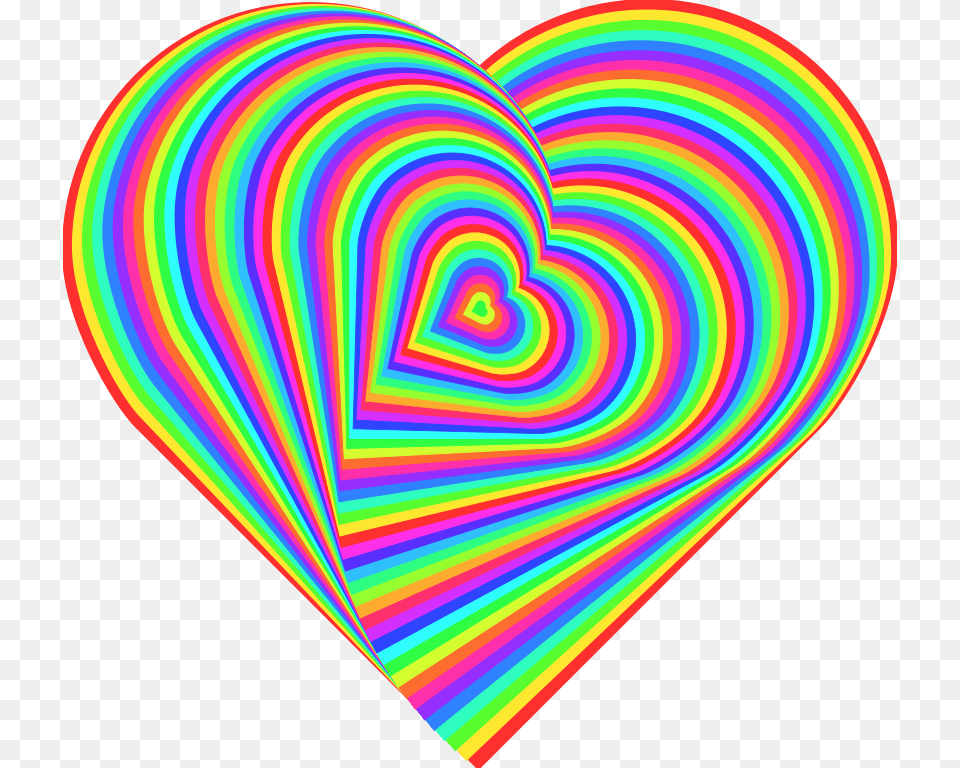 Heart Color Desktop Wallpaper Clip Art Background Rainbow Heart Emoji, Pattern Png Image