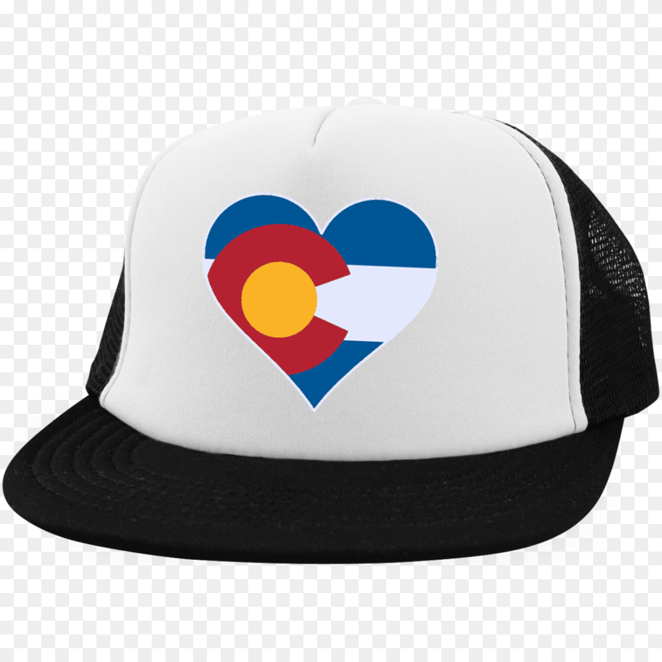 Heart Colorado Logo Trucker Hat With Snapback, Baseball Cap, Cap, Clothing Free Png Download