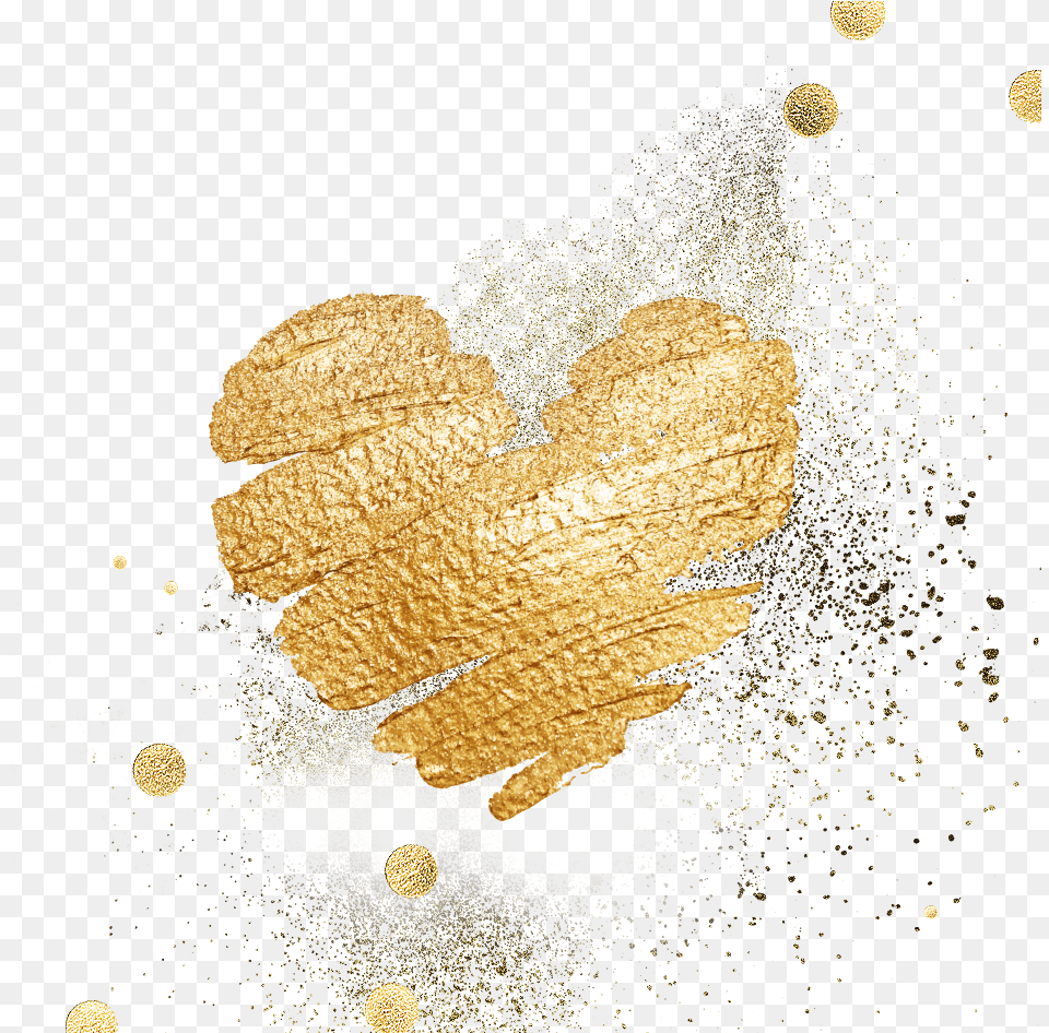 Heart Computer File Golden Heart Heart Gold Background, Clothing, Glove, Powder, Body Part Png Image