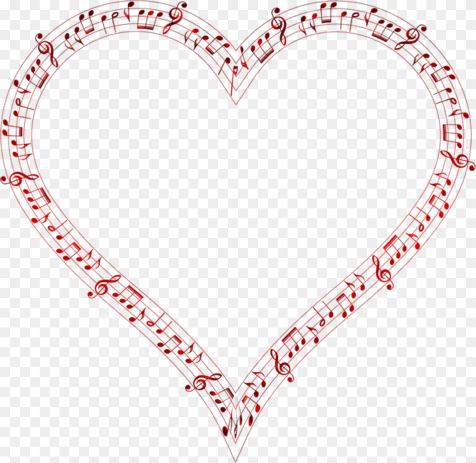 Heart Corazon Passion Pasion Music Musica Stave Music Note Heart Png