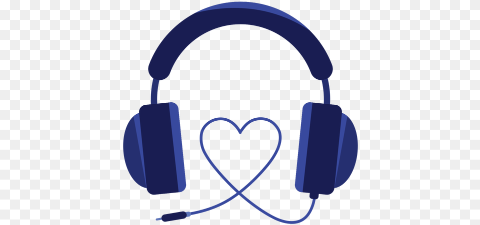 Heart Cord Headphones Icon Microphone Love, Electronics Free Transparent Png