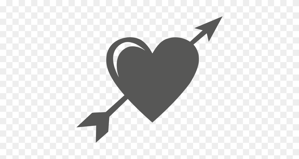 Heart Crossed Arrow Icon, Animal, Fish, Sea Life, Shark Png Image