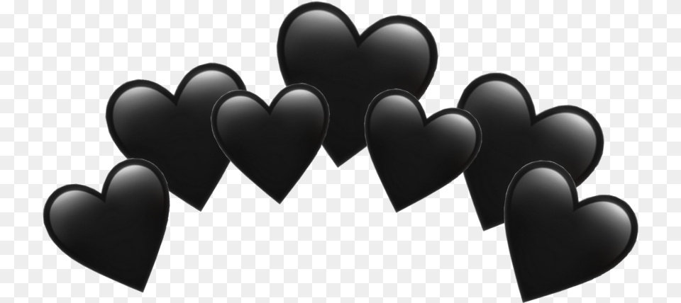 Heart Crown Heartcrown Black Blackheart Blackcrown Heart Png