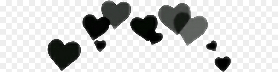 Heart Crown Heartcrown Blackcrown Blackheart Blackhearts Black Heart Crown Transparent Png Image