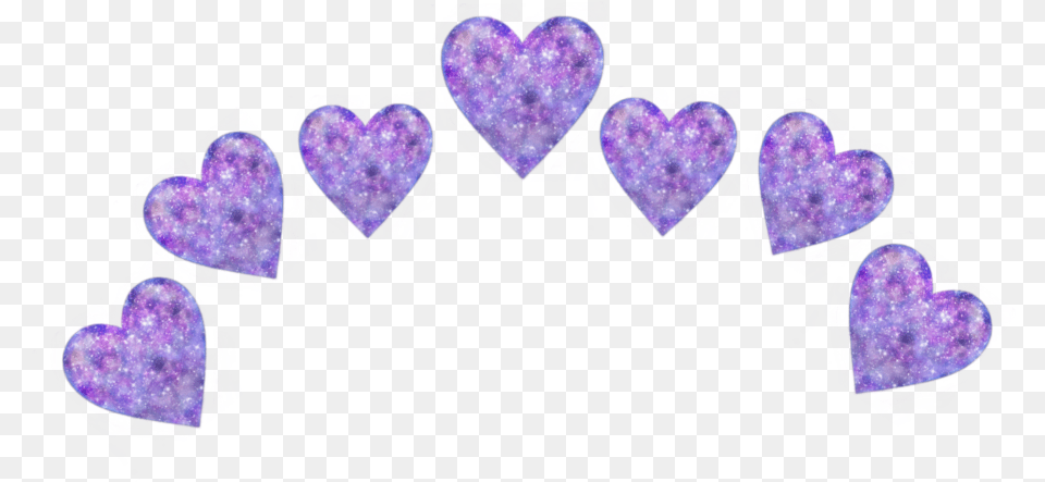 Heart Crown Hearts Tumblr Purple Purpleheart Emoji Transparent Heart Crown Purple, Accessories, Jewelry, Gemstone, Ornament Png