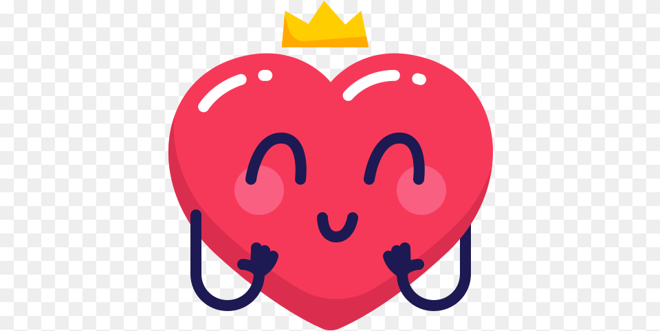 Heart Crown Princess Emoji Emo Icon Of Mrvalentine Cute Heart Emoji, Balloon Free Transparent Png