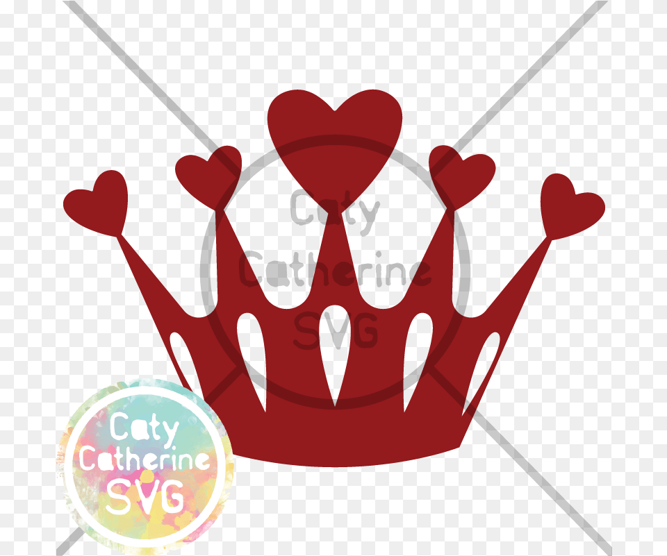 Heart Crown Princess Svg Cut File Crown With Hearts Svg, Accessories, Jewelry, Smoke Pipe Free Png