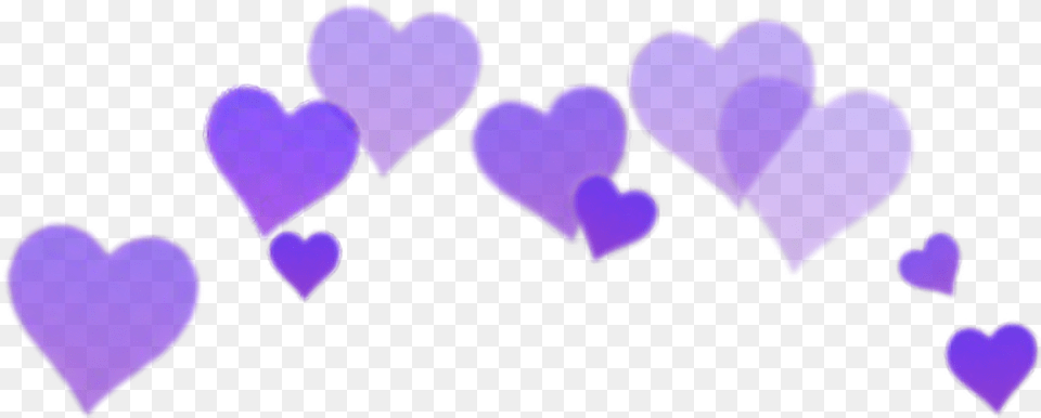 Heart Crown Purple Snapchat Selfie Free Transparent Png