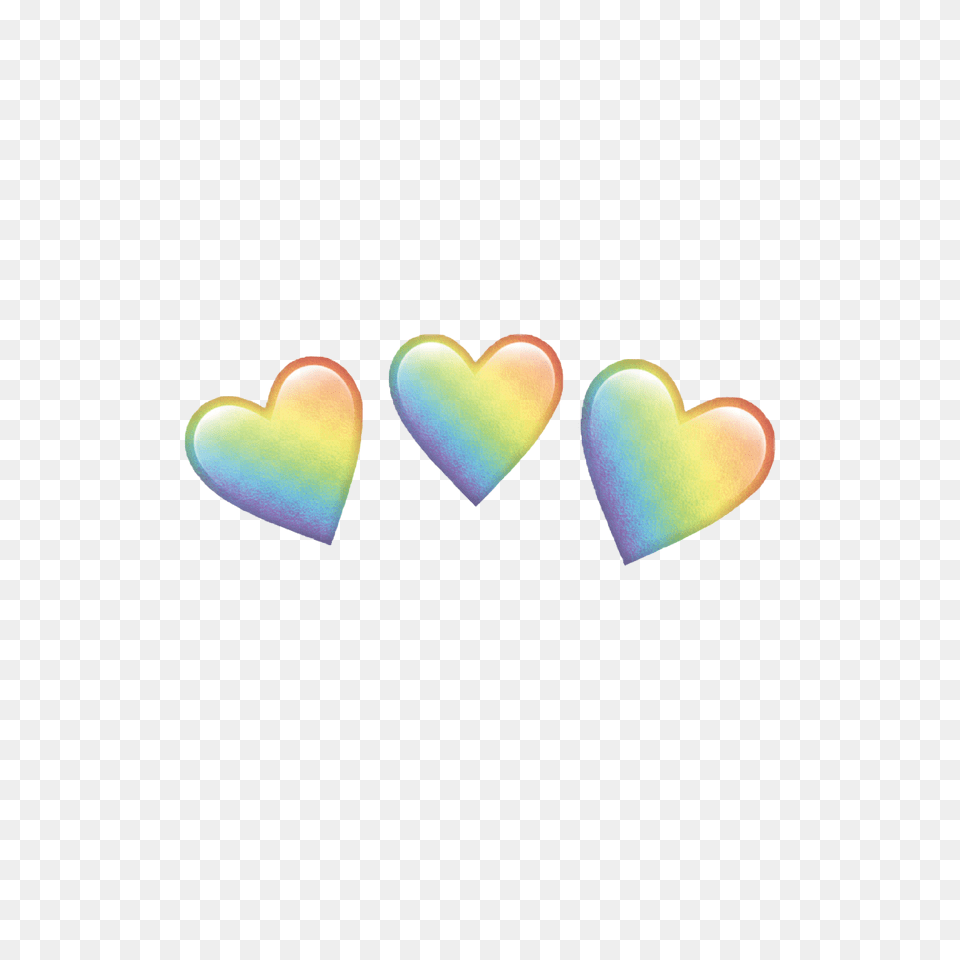 Heart Crown Rainbow Love Cute Halo Freetoedit Png Image