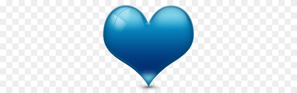 Heart D Shiny Blue Images, Balloon Free Png Download